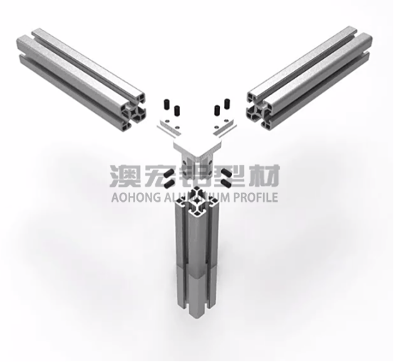 鋁型材配件 使用在正方形型材，30鋁型材或40鋁型材框架中，兩根橫向型材減去30、40mm，立柱減去一定的厚度距離，搭配頂絲擰緊固定。<br />
	<p>
		&nbsp; &nbsp; &nbsp; &nbsp; 澳宏鋁業是鋁型材廠家，專注鋁型材定制，其鋁型材型號和鋁型材配件齊全，想了解更多鋁型材連接方式，歡迎電詢：13381909160。
	</p>
	<p>
		<br />
	</p>
	<p>
		<br />
	</p>
	<p>
		<br />
	</p>
<div style=